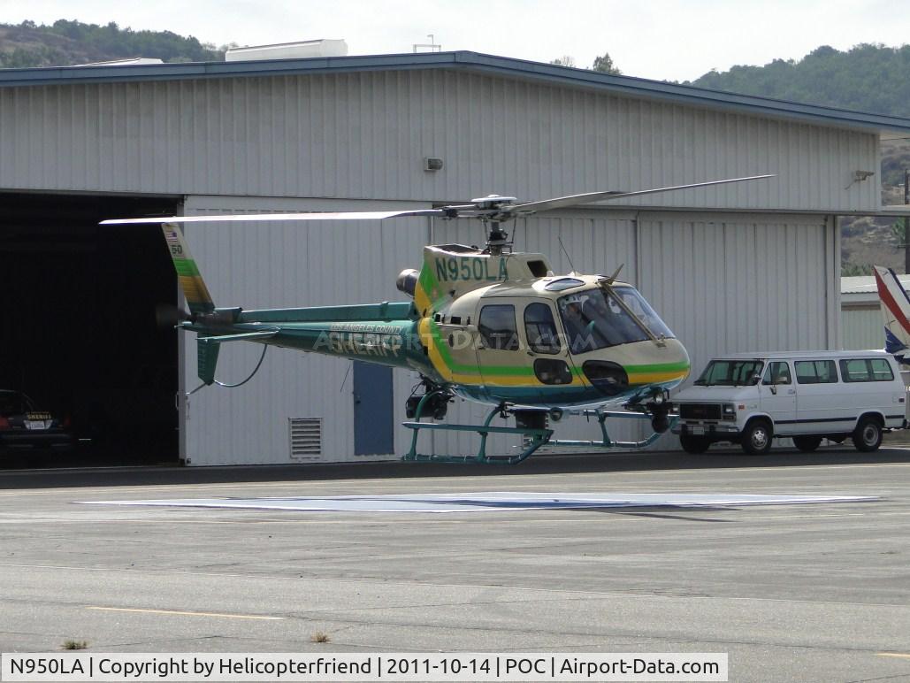 N950LA, 2010 Eurocopter AS-350B-2 Ecureuil Ecureuil C/N 4930, Settling down on pad #5