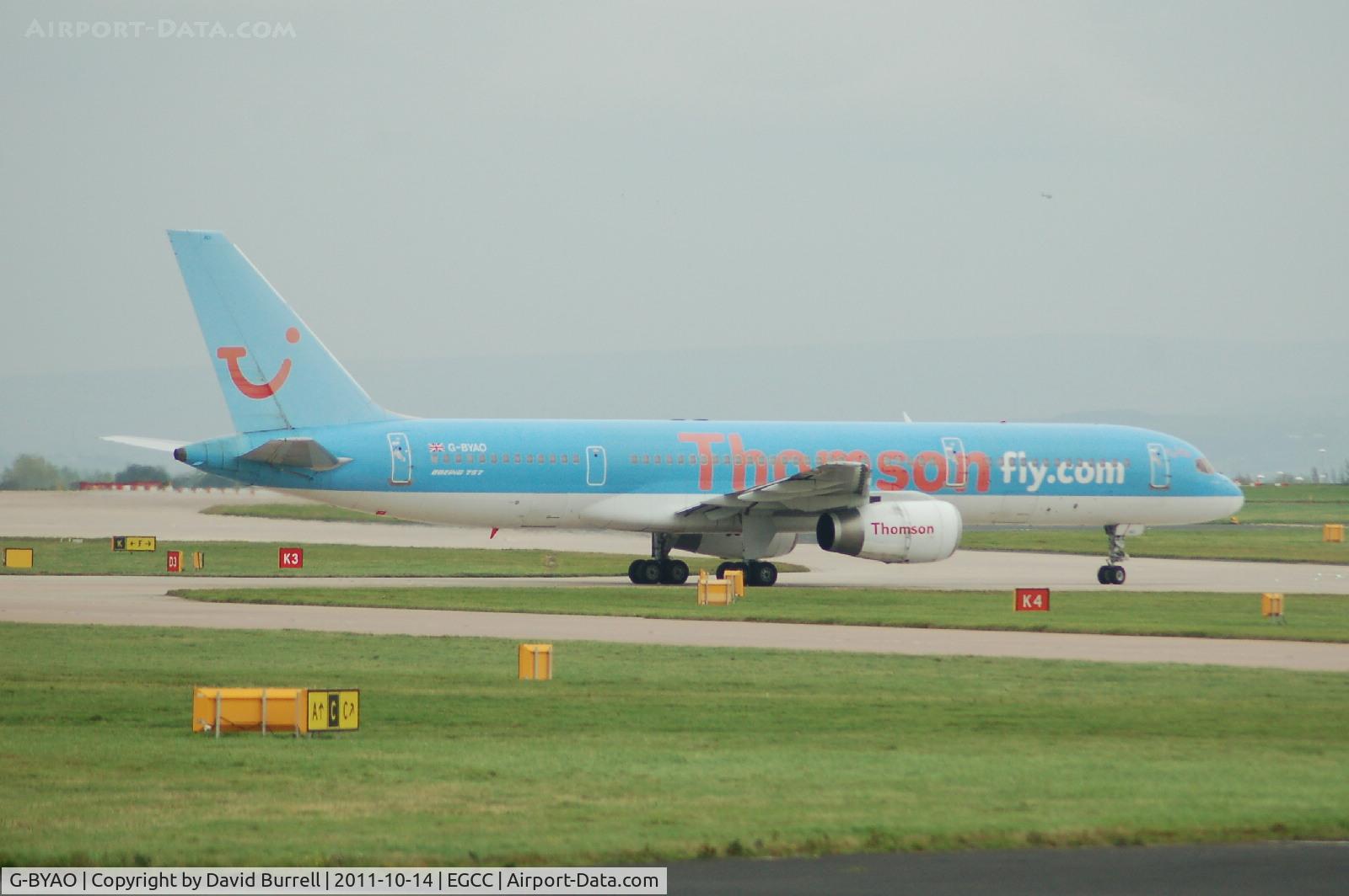 G-BYAO, 1994 Boeing 757-204 C/N 27235, Thomson Boeing 757-204 taxiing.