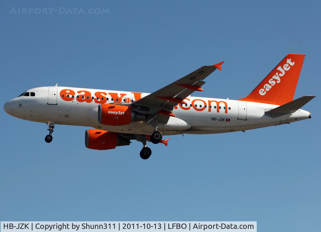 HB-JZK, 2004 Airbus A319-111 C/N 2319, Landing rwy 32L