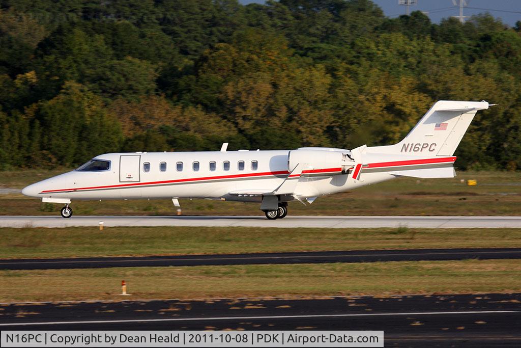 N16PC, 2006 Learjet 45 C/N 319, Suntrust Equipment Finance & Leasing Corp 2006 Bombardier Learjet 45 N16PC rolling out on RWY 2R after landing.