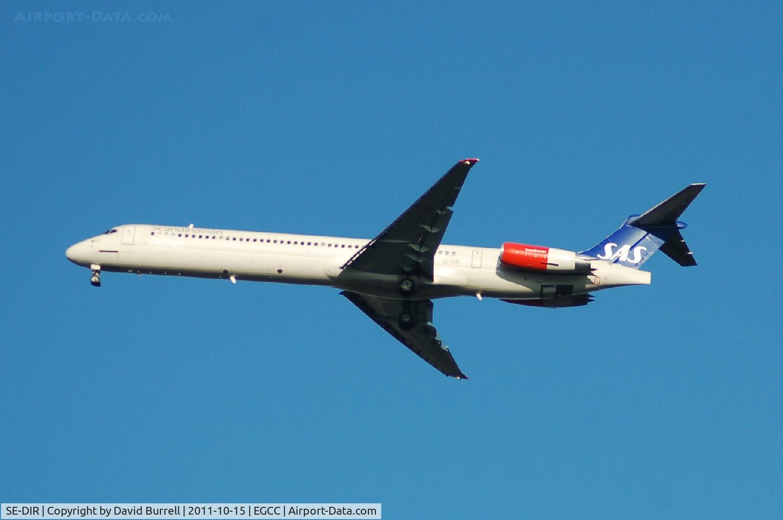 SE-DIR, 1991 McDonnell Douglas MD-82 (DC-9-82) C/N 53004, SAS Macdonnell Douglas MD-82 on approach.