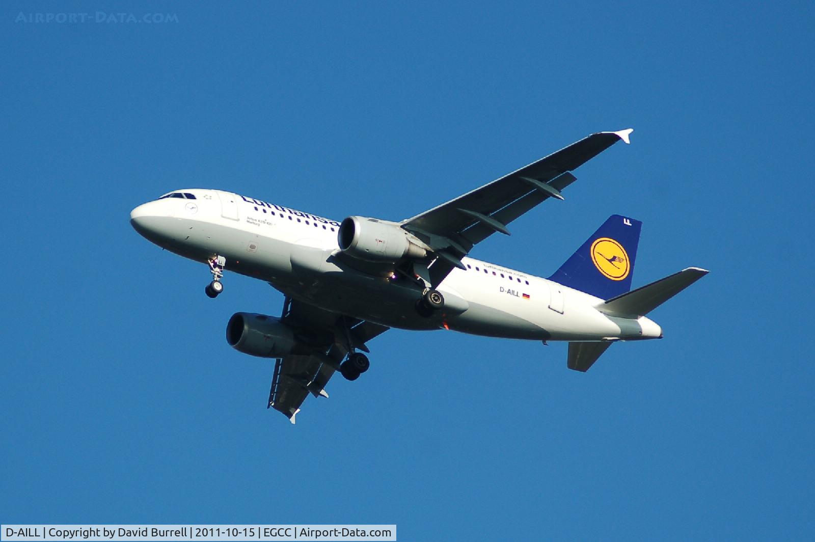 D-AILL, 1997 Airbus A319-114 C/N 689, Lufthansa Airbus A319-114 on approach.