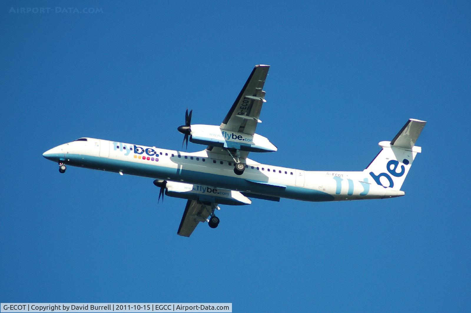 G-ECOT, 2009 De Havilland Canada DHC-8-402Q Dash 8 C/N 4251, Flybe - Dehavilland Canada DHC-8-402 on approach.