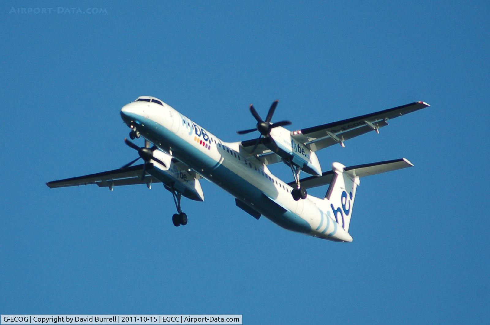 G-ECOG, 2008 De Havilland Canada DHC-8-402Q Dash 8 C/N 4220, Flybe Dehavilland Canada DHC-8-402 on approach.