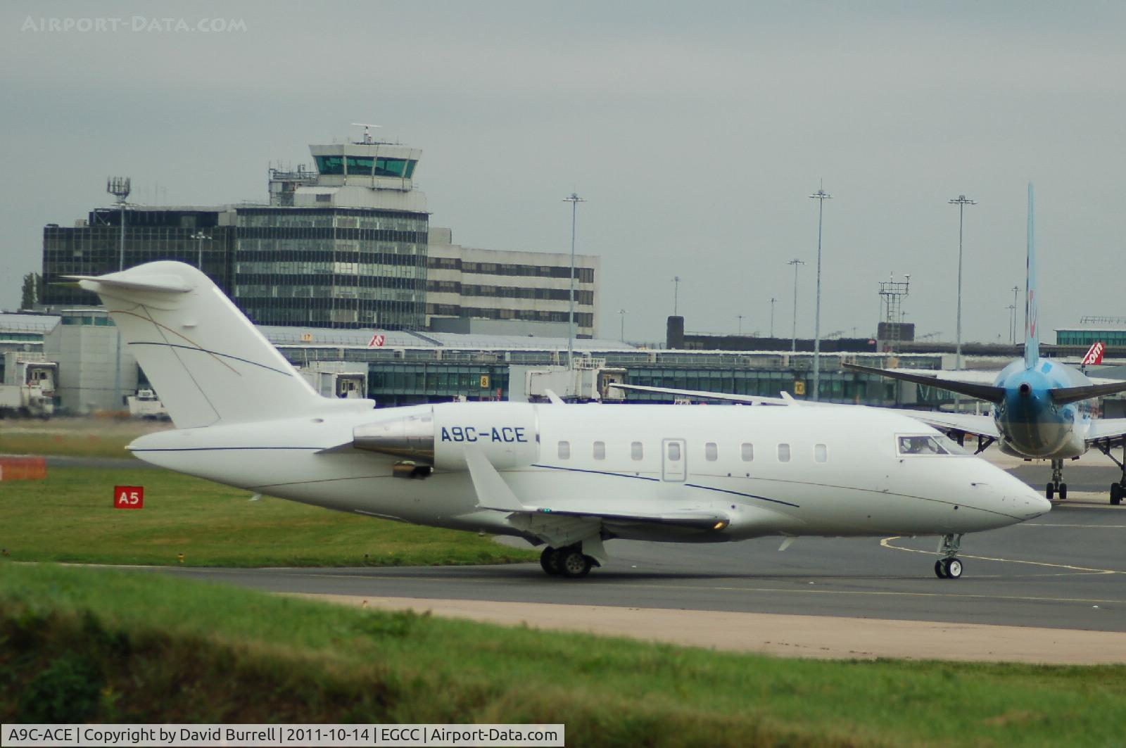 A9C-ACE, 2010 Bombardier Challenger 605 (CL-600-2B16) C/N 5778, Bombardier Challenger 605 taxiing.