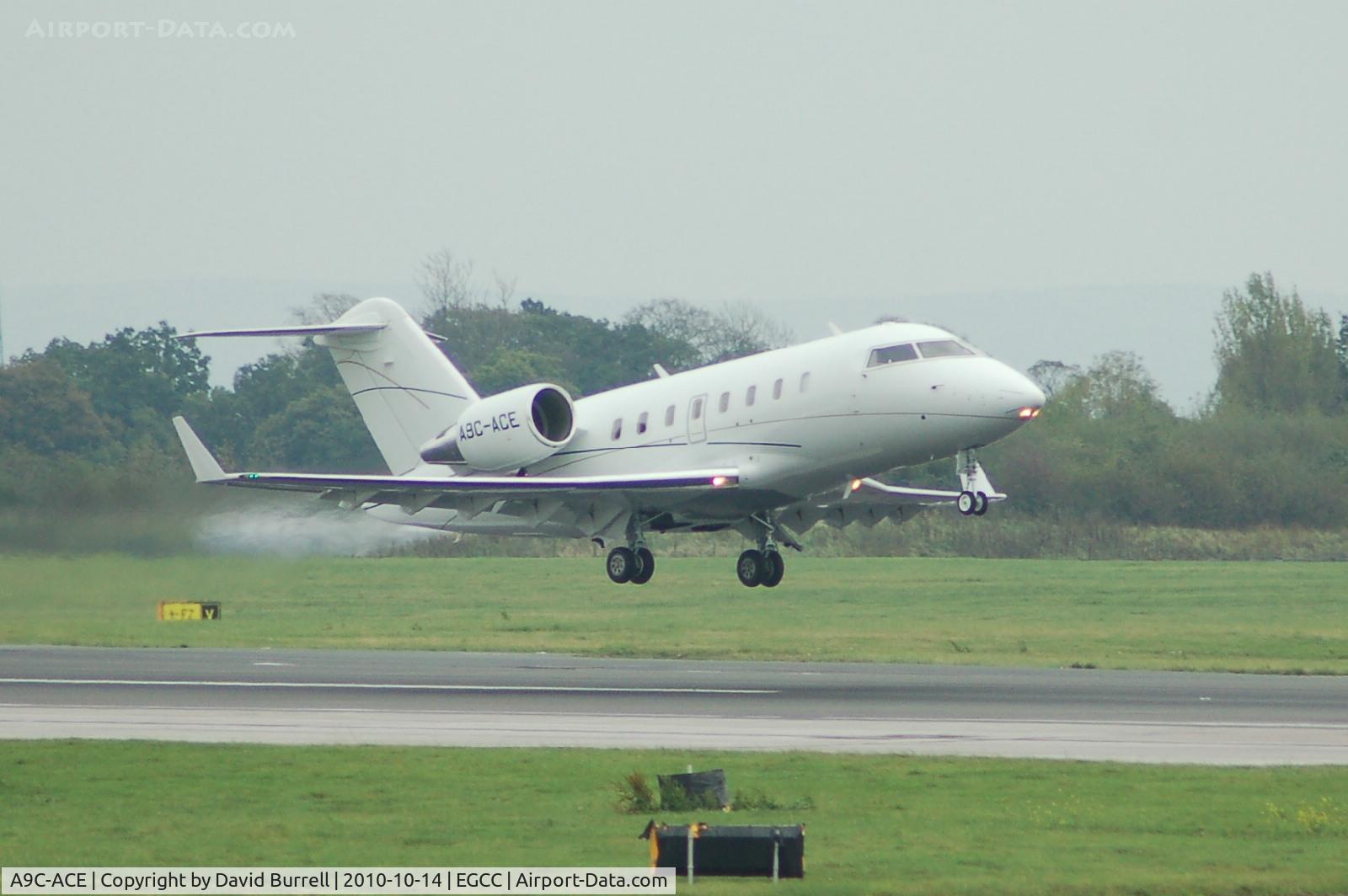 A9C-ACE, 2010 Bombardier Challenger 605 (CL-600-2B16) C/N 5778, Bombardies Challenger 605 taking off.