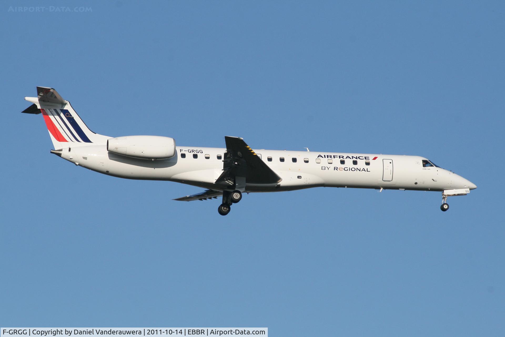 F-GRGG, 1999 Embraer ERJ-145EP (EMB-145EP) C/N 145118, Arrival of flight AF3152 to RWY 02