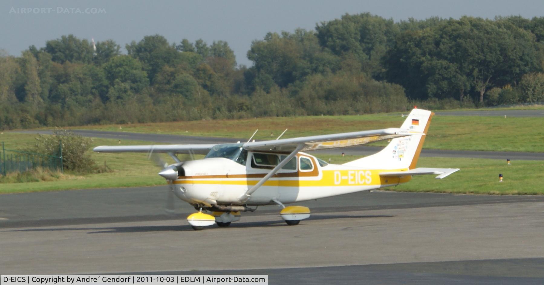 D-EICS, 1976 Cessna U206F Stationair Stationair C/N U20603118, D-EICS taxiing at Marl-Loemühle (EDLM)