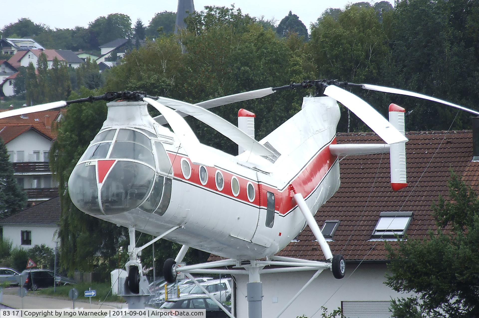 83 17, Vertol H-21C Shawnee C/N WG17, Piasecki (Vertol) H-21C Shawnee at the Auto & Technik Museum, Sinsheim