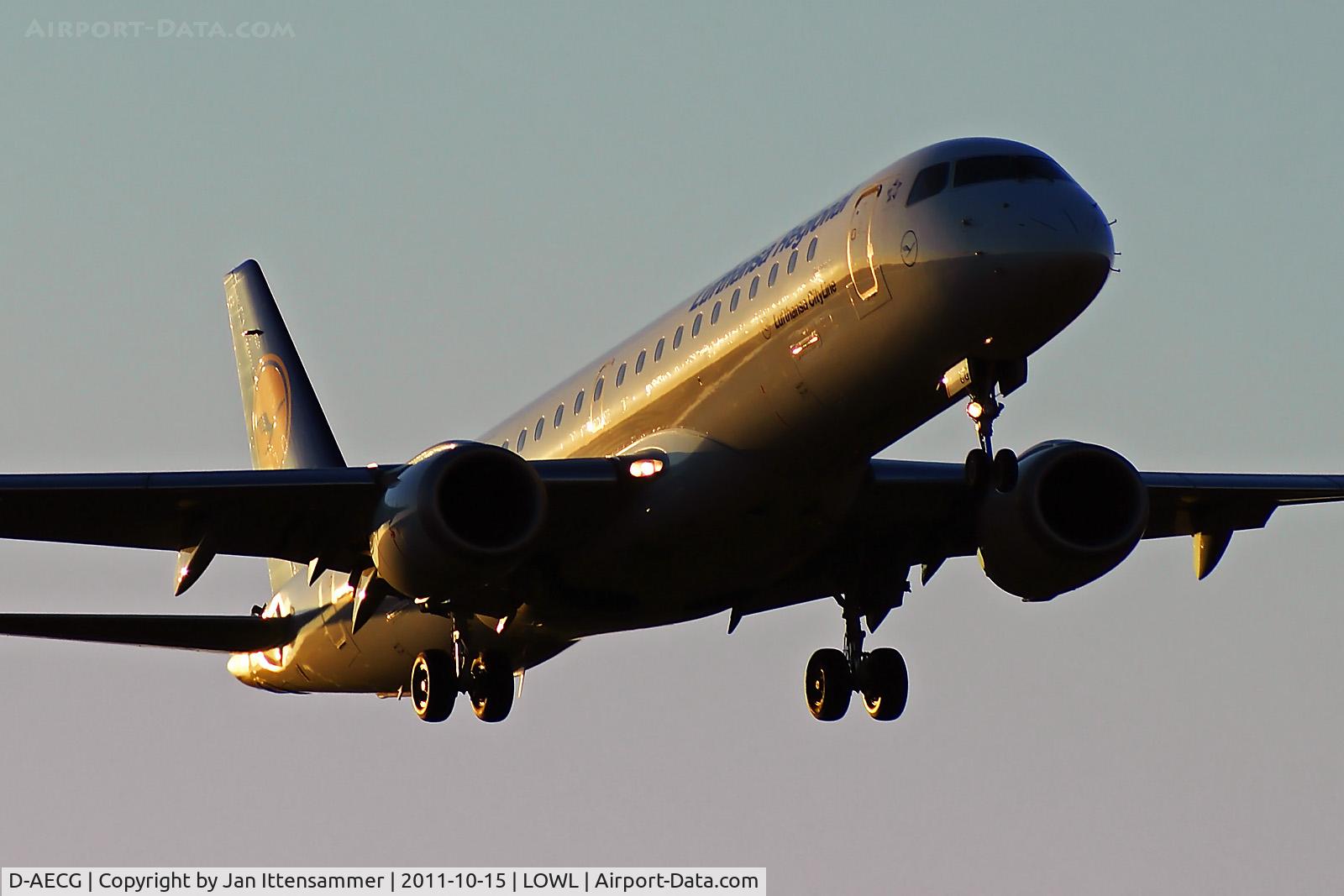 D-AECG, 2010 Embraer 190LR (ERJ-190-100LR) C/N 19000368, D-AECG @ LOWL