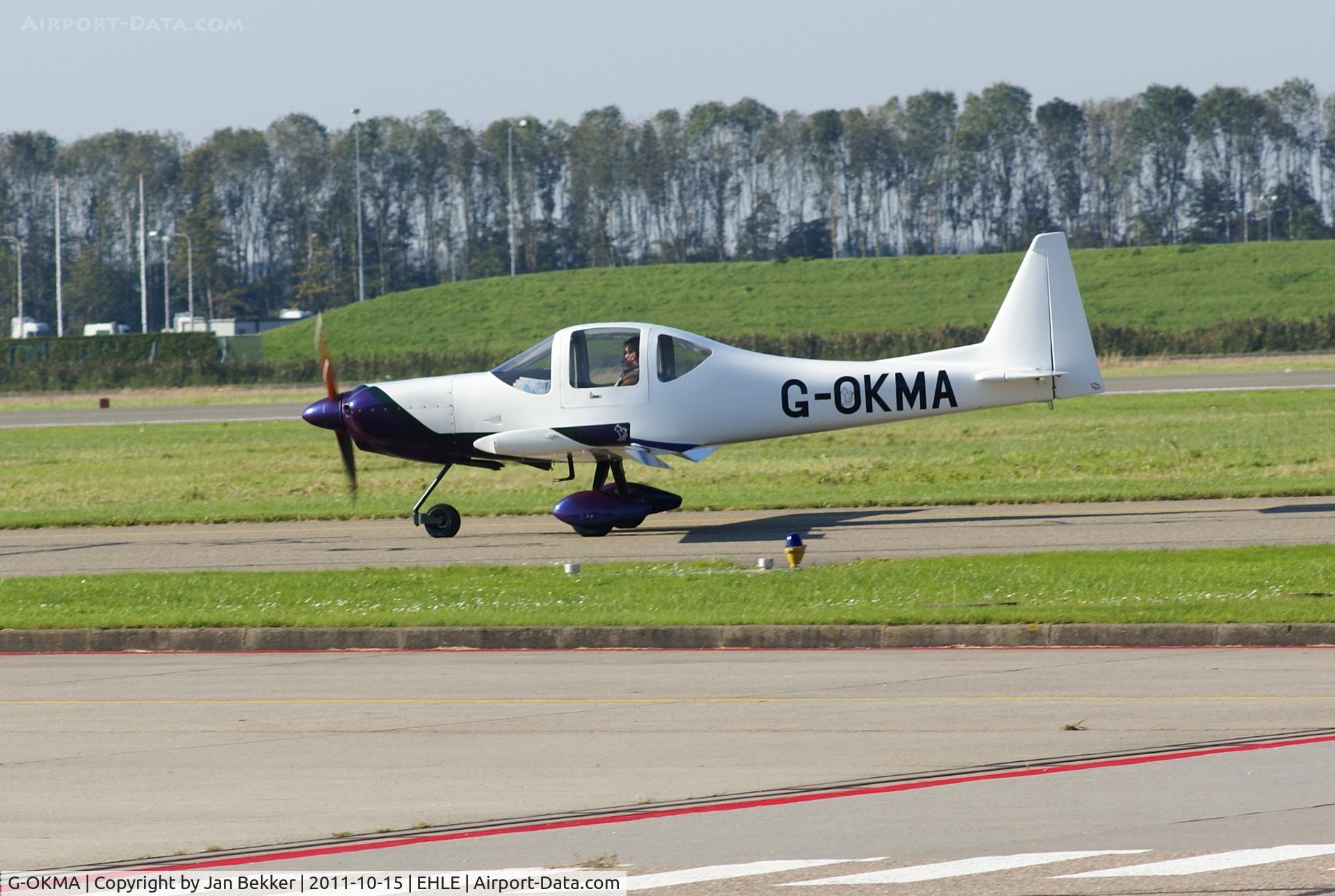G-OKMA, 2002 Tri-R Kis TR-1 C/N PFA 239-12808, Heading to the runway at Lelystad Airport for take off.