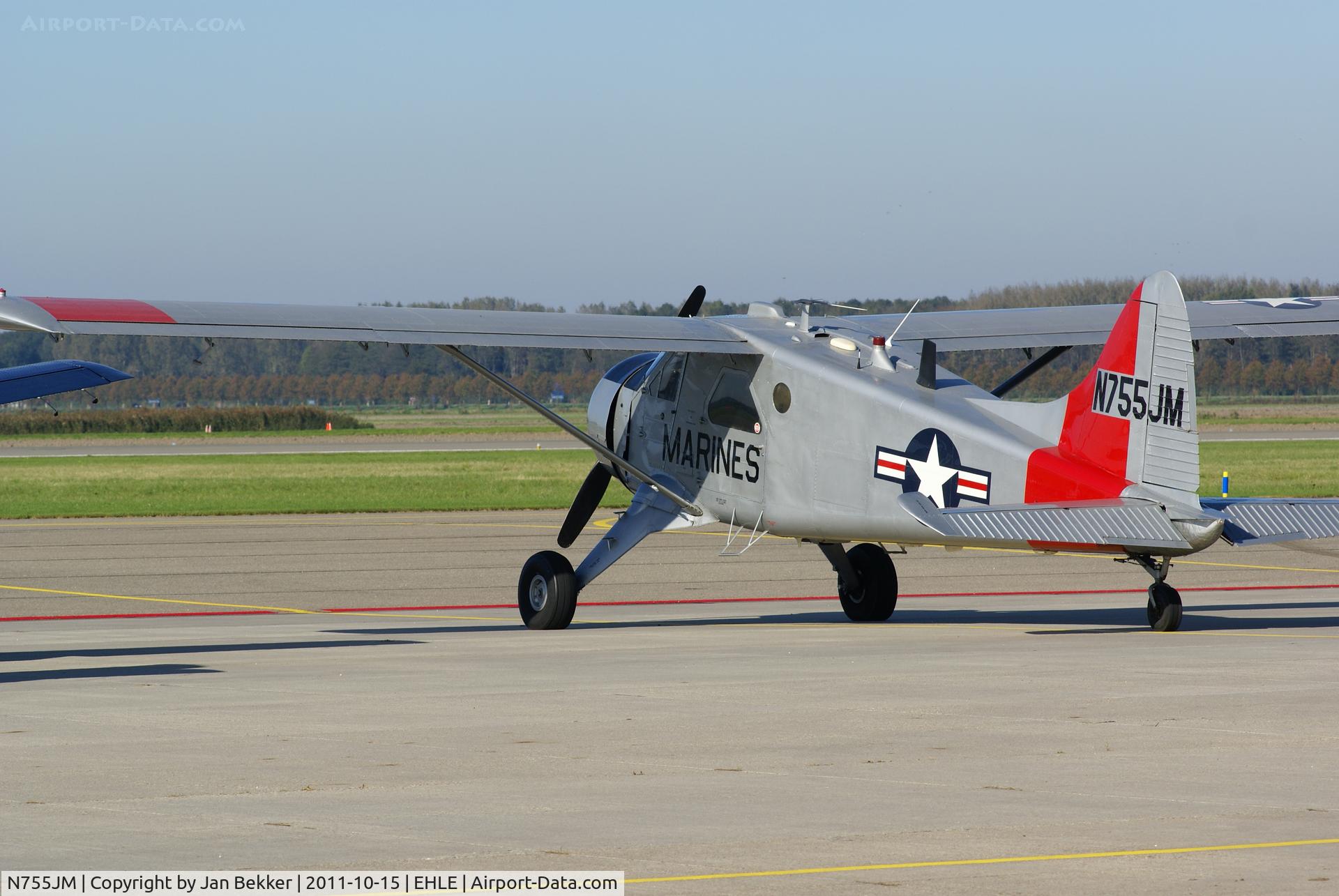 N755JM, 1957 De Havilland Canada U-6A Beaver C/N 1143, Ramp Lelystad Airport