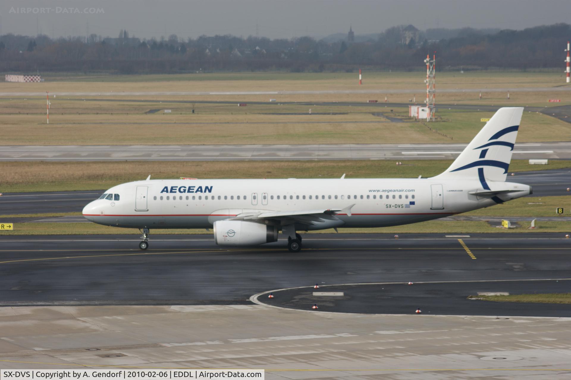 SX-DVS, 2008 Airbus A320-232 C/N 3709, SX-DVS, Aegean Airlines, at Düsseldorf Int´l (EDDL)