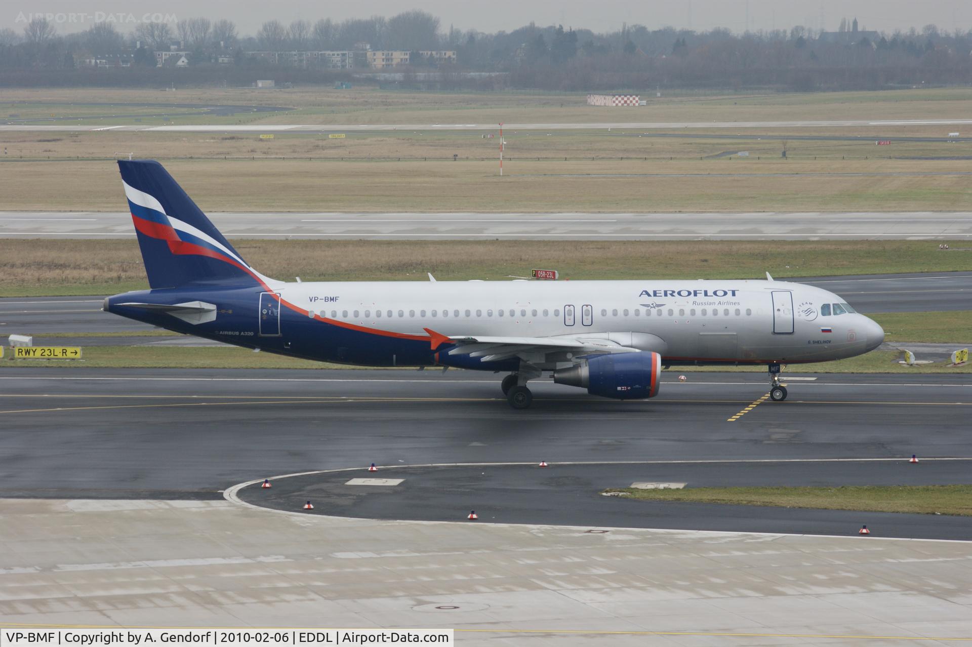 VP-BMF, 2008 Airbus A320-214 C/N 3711, VP-BMF, Aeroflot, is taxiing for departure at Düsseldorf Int´l (EDDL)