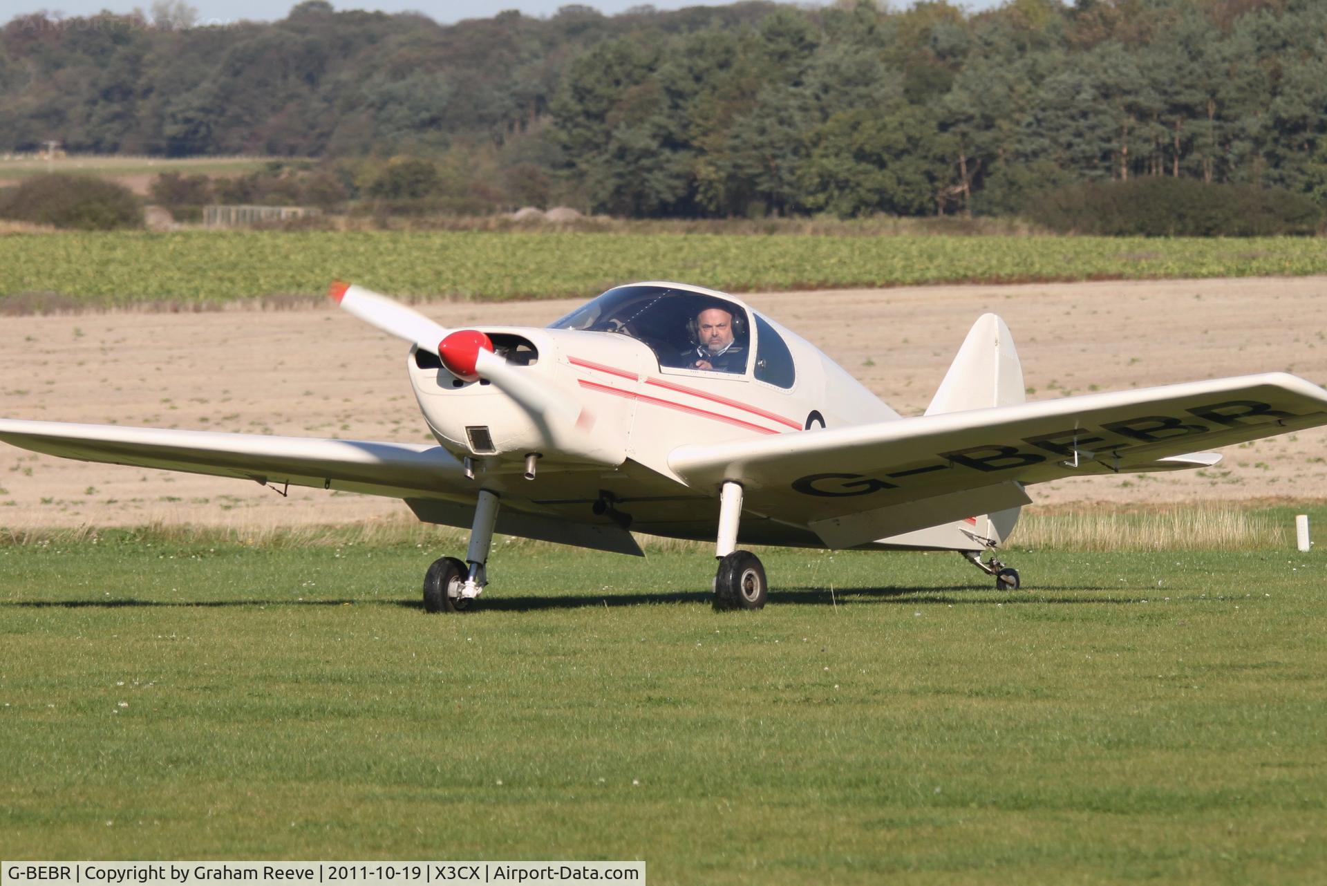 G-BEBR, 2006 Gardan GY-201 Minicab C/N PFA 1824, Just arrived at Northrepps.