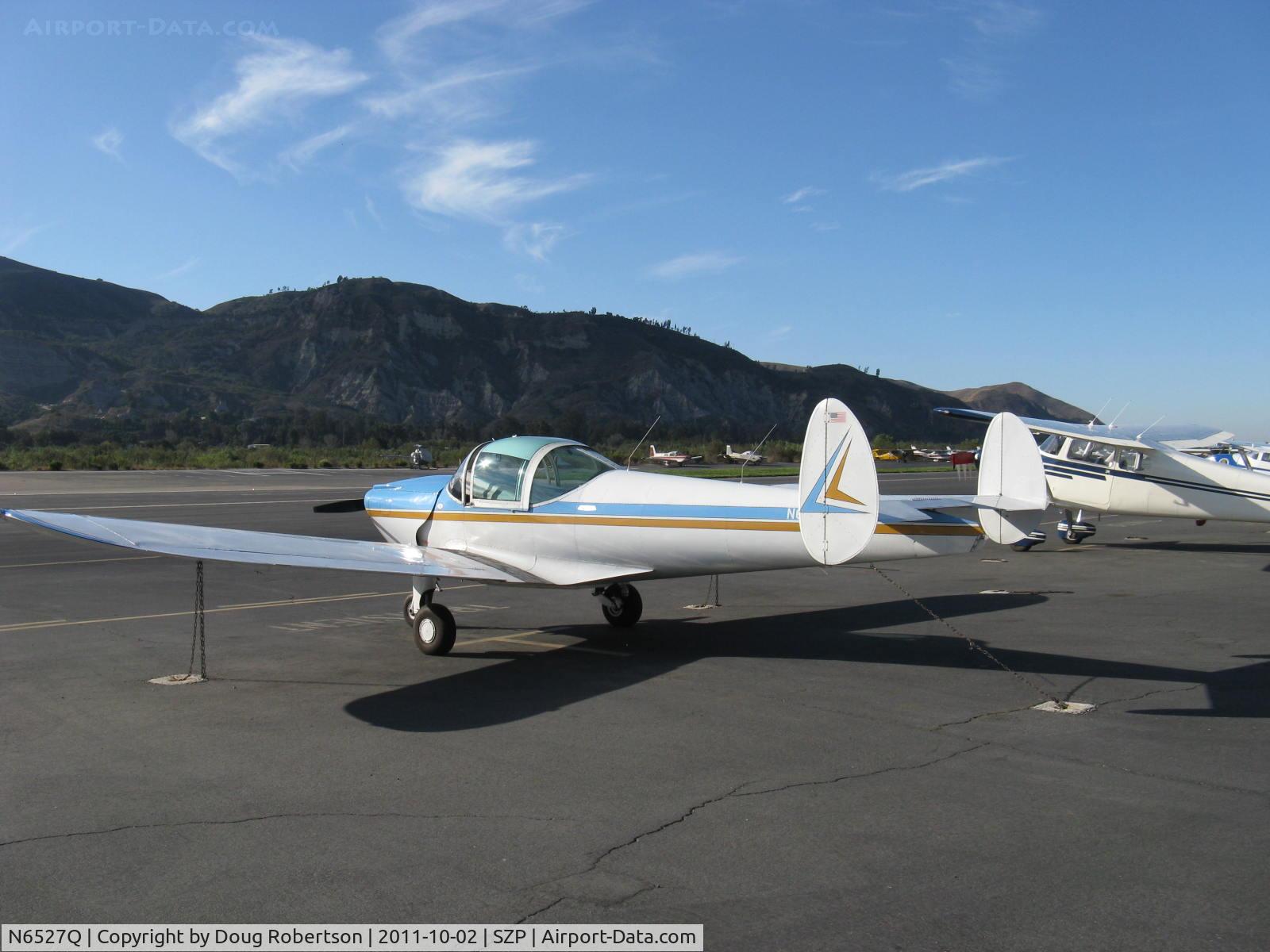 N6527Q, 1966 Alon A2 Aircoupe C/N A-127, 1966 Alon A2 AIRCOUPE, Continental C90 90 Hp