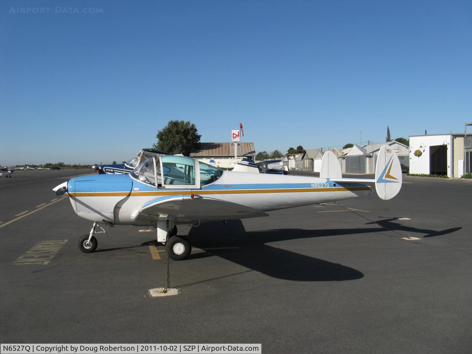 N6527Q, 1966 Alon A2 Aircoupe C/N A-127, 1966 Alon A2 AIRCOUPE, Continental C90 90 Hp