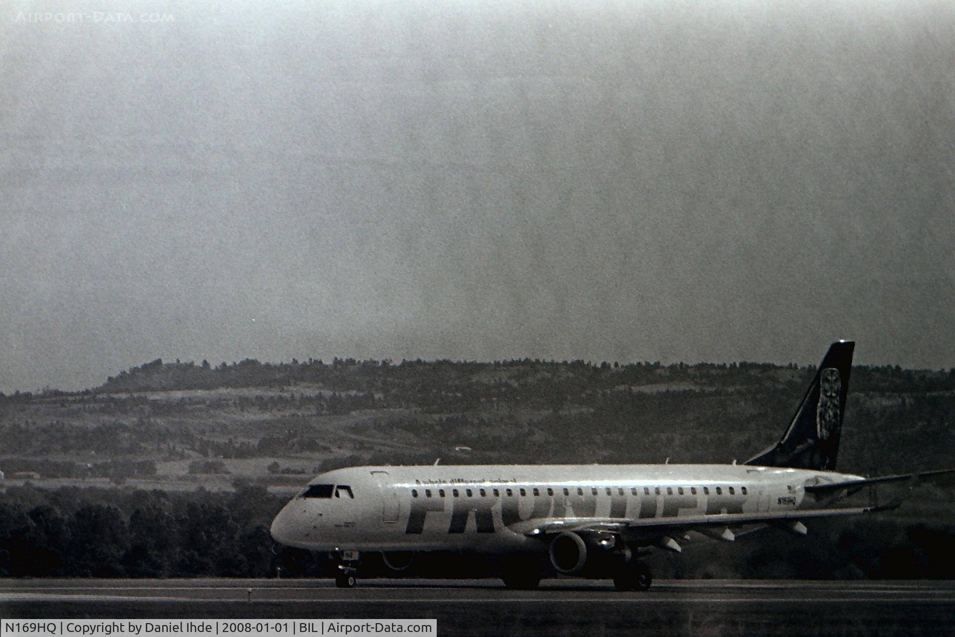 N169HQ, 2008 Embraer 190AR (ERJ-190-100IGW) C/N 19000188, Frontier Airlines Embraer EMB-190 @ BIL