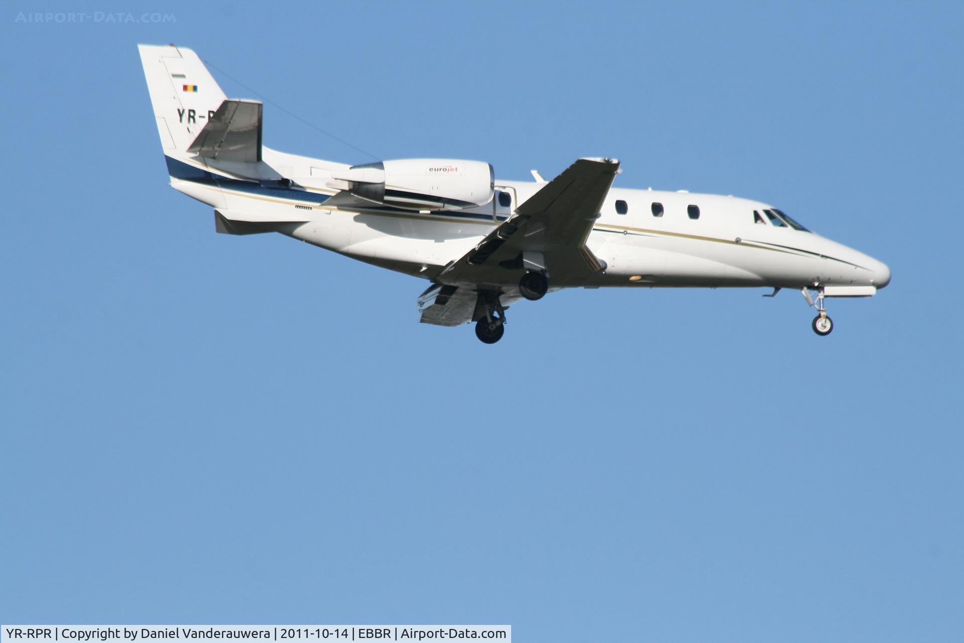 YR-RPR, 2003 Cessna 560XL Citation Excel C/N 560-5337, Descending to RWY 02
