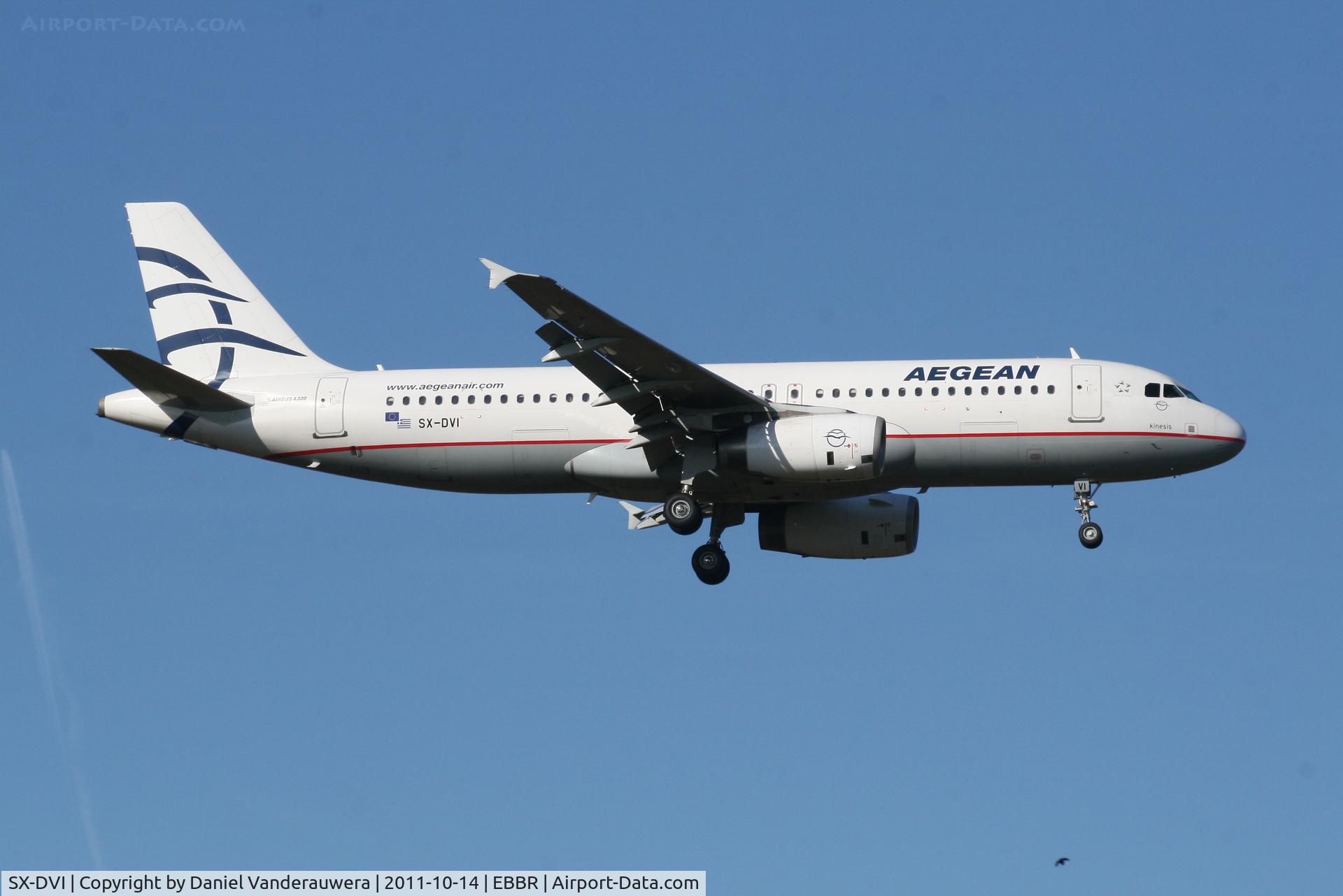 SX-DVI, 2007 Airbus A320-232 C/N 3074, Flight A3 620 is descending to RWY 02