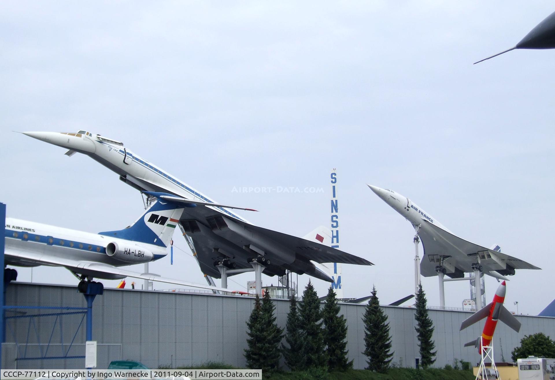 CCCP-77112, 1979 Tupolev Tu-144D C/N 07-1, Tupolev Tu-144 CHARGER at the Auto & Technik Museum, Sinsheim