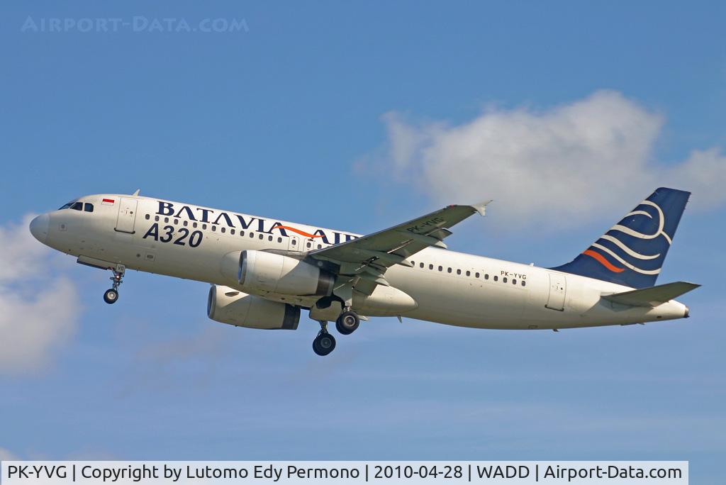 PK-YVG, 1991 Airbus A320-231 C/N 168, Batavia Air