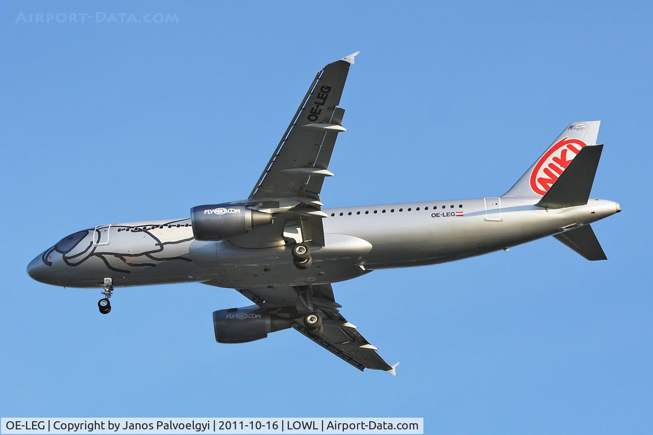 OE-LEG, 2010 Airbus A320-214 C/N 4581, Niki Airbus A320-214 final approach in LOWL/LNZ