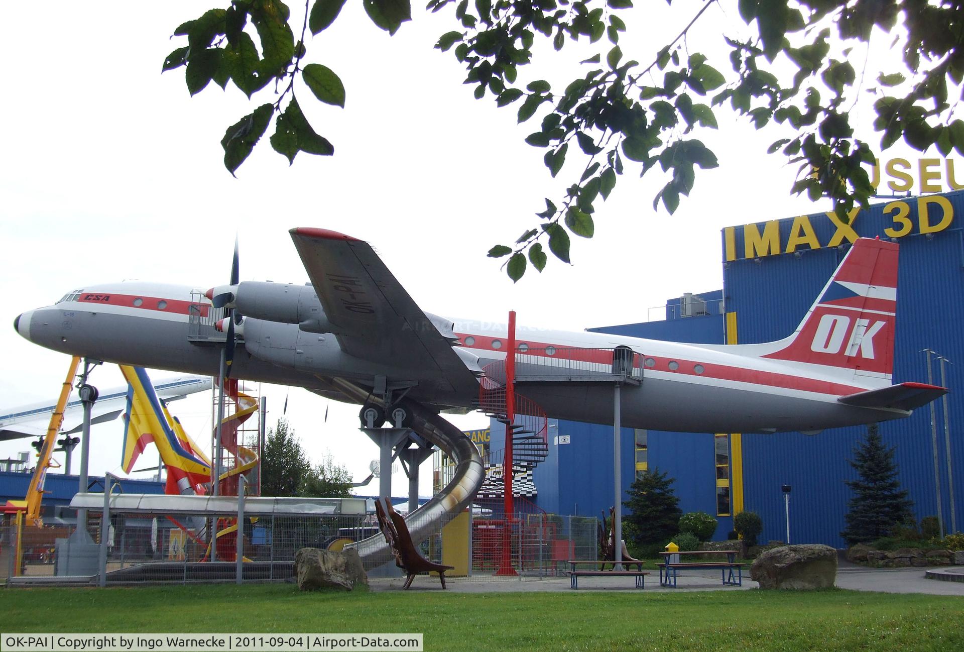 OK-PAI, 1967 Ilyushin IL-18V C/N 187009903, Ilyushin Il-18 COOT at the Auto & Technik Museum, Sinsheim