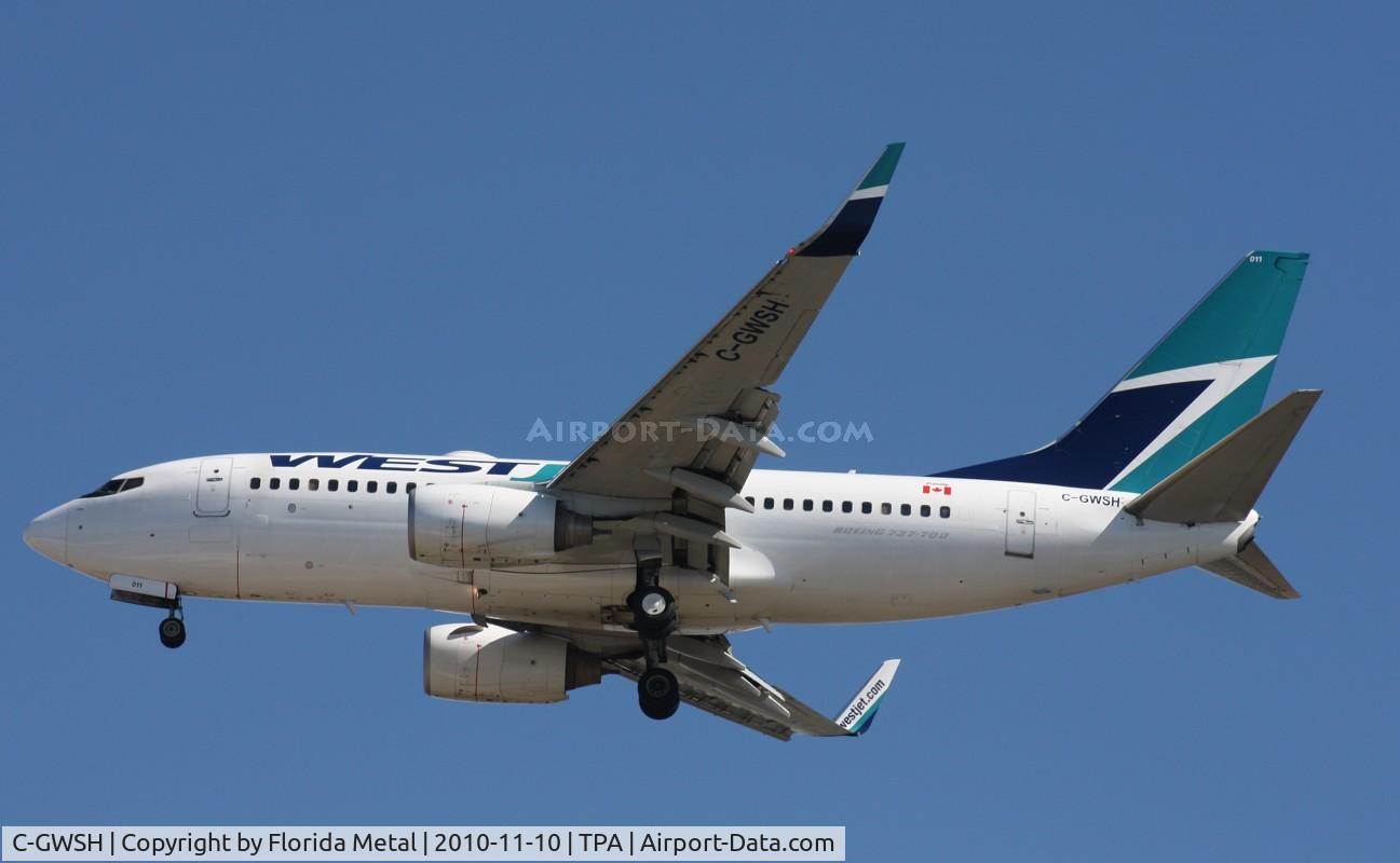 C-GWSH, 2002 Boeing 737-76N C/N 29886, West Jet 737