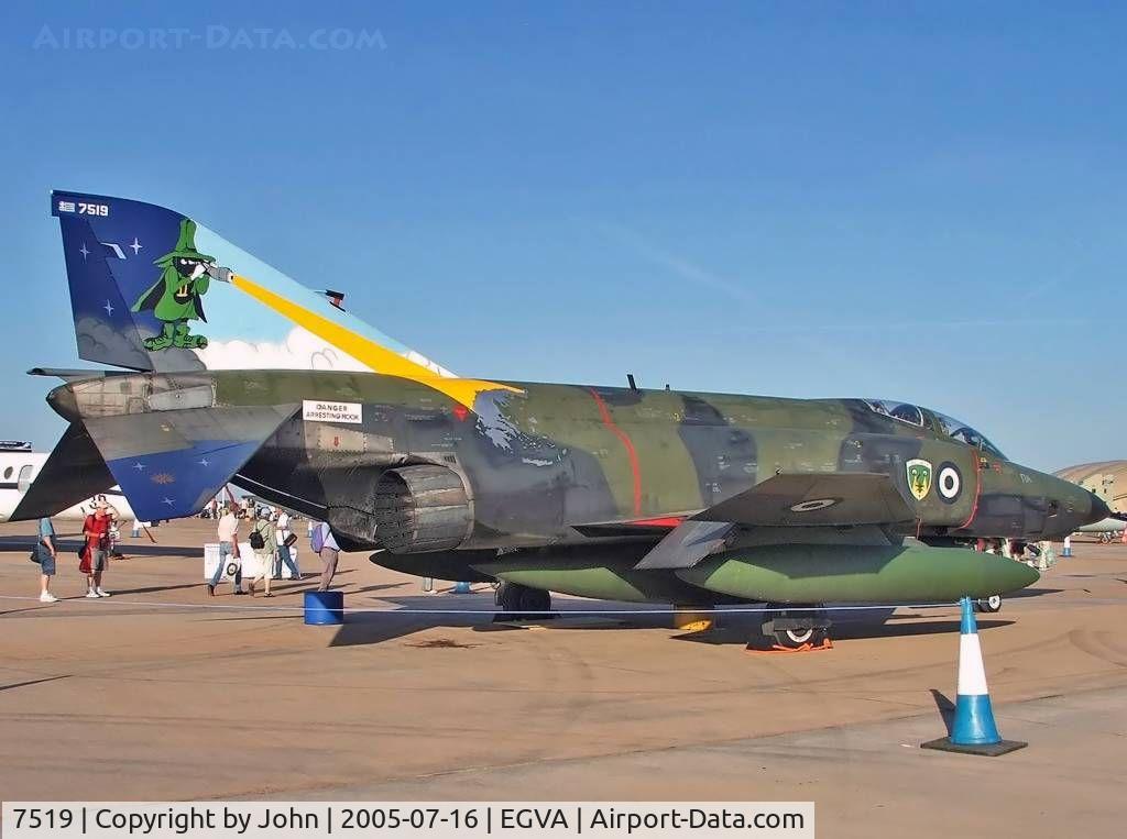 7519, 1969 McDonnell Douglas RF-4E Phantom II C/N 4164, Great paint job