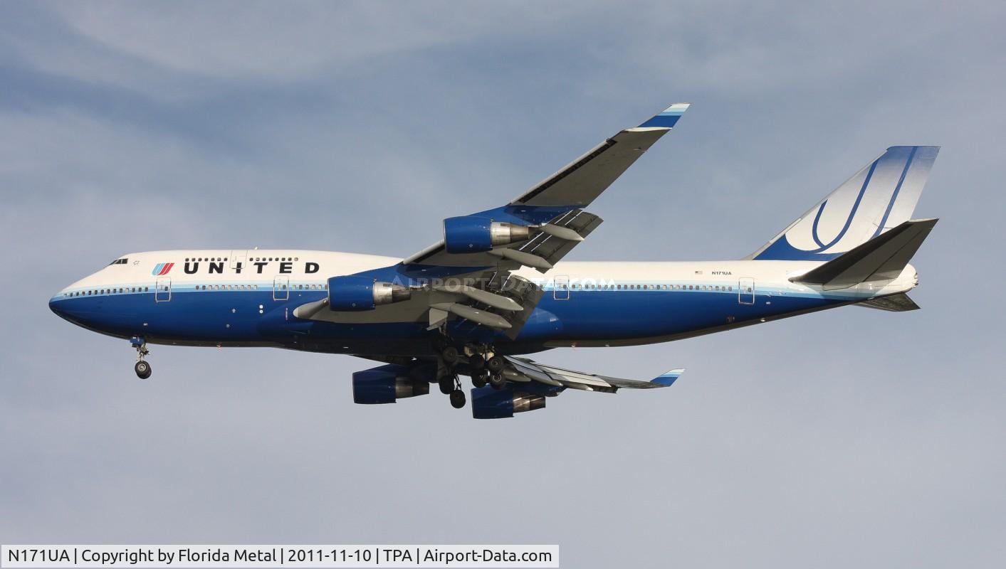 N171UA, 1989 Boeing 747-422 C/N 24322, United 747