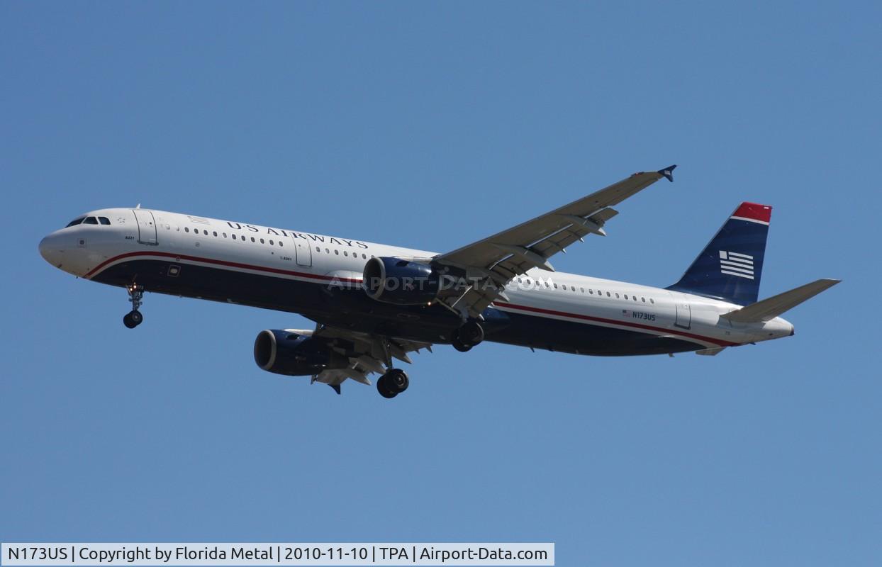 N173US, 2001 Airbus A321-211 C/N 1481, US Airways A321