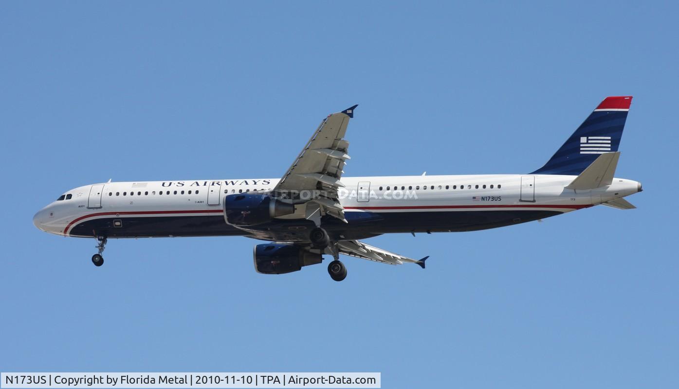 N173US, 2001 Airbus A321-211 C/N 1481, US Airways A321