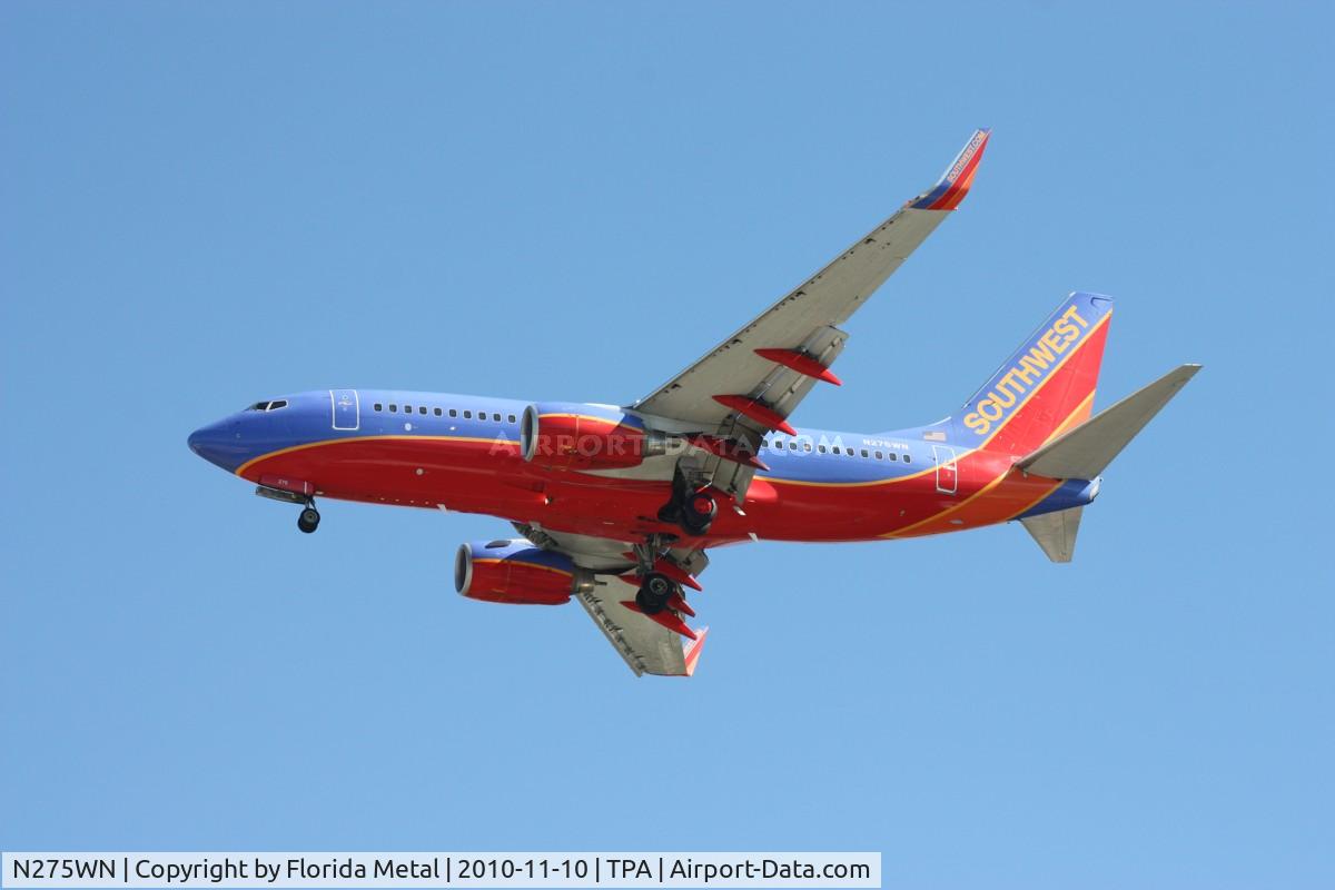 N275WN, 2007 Boeing 737-7H4 C/N 36153, Southwest 737