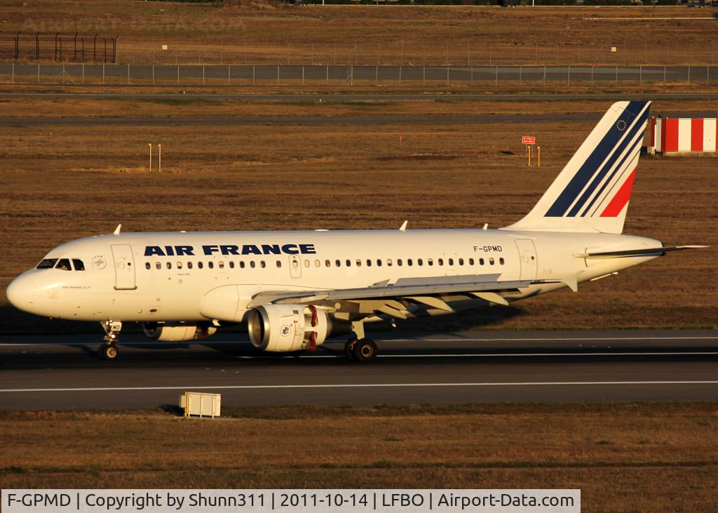 F-GPMD, 1993 Airbus A319-113 C/N 618, Landing rwy 32L and backtracking at 'Sierra 10'