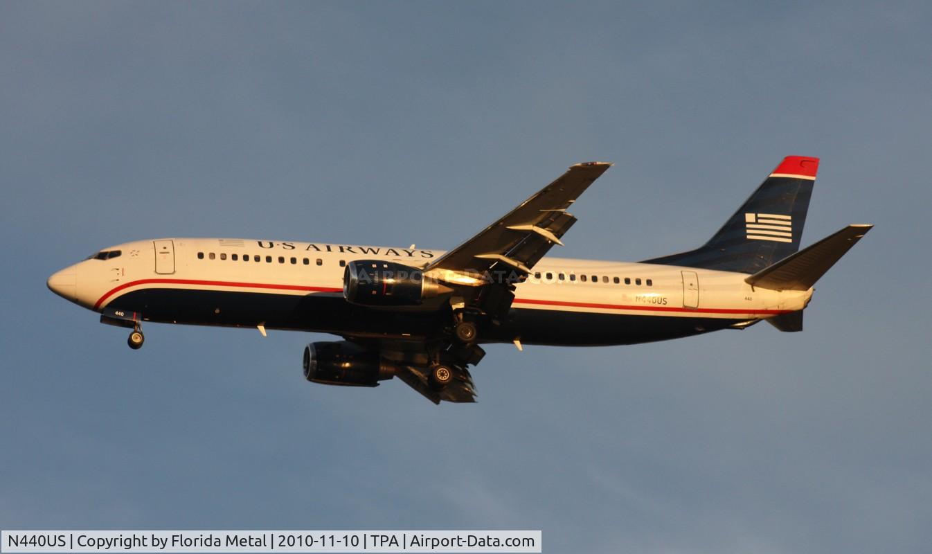 N440US, 1990 Boeing 737-4B7 C/N 24811, US Airways 737