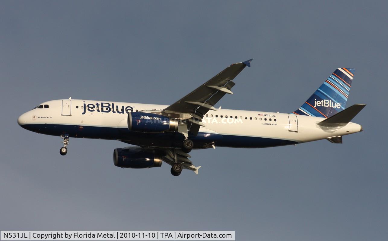 N531JL, 2001 Airbus A320-232 C/N 1650, 