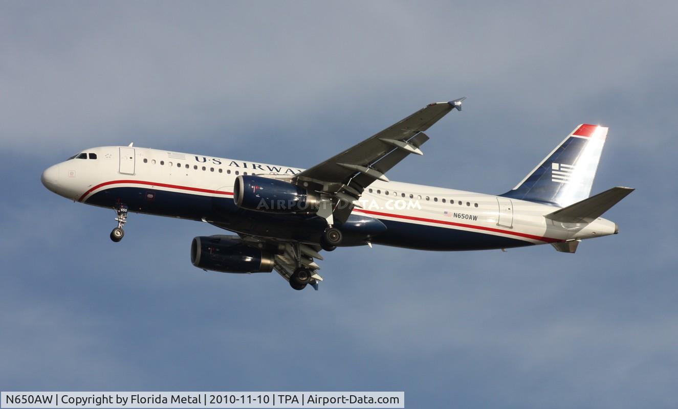 N650AW, 1998 Airbus A320-232 C/N 856, US Airways A320