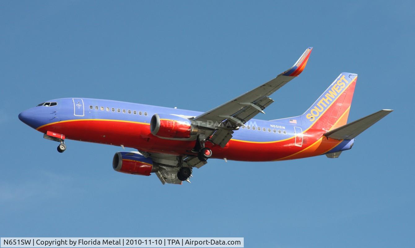 N651SW, 1997 Boeing 737-3H4 C/N 27721, Southwest 737