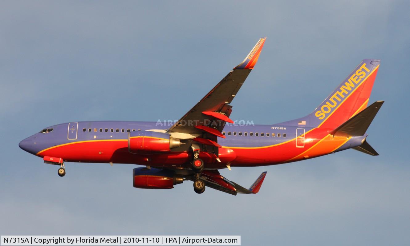 N731SA, 1999 Boeing 737-7H4 C/N 27863, Southwest 737