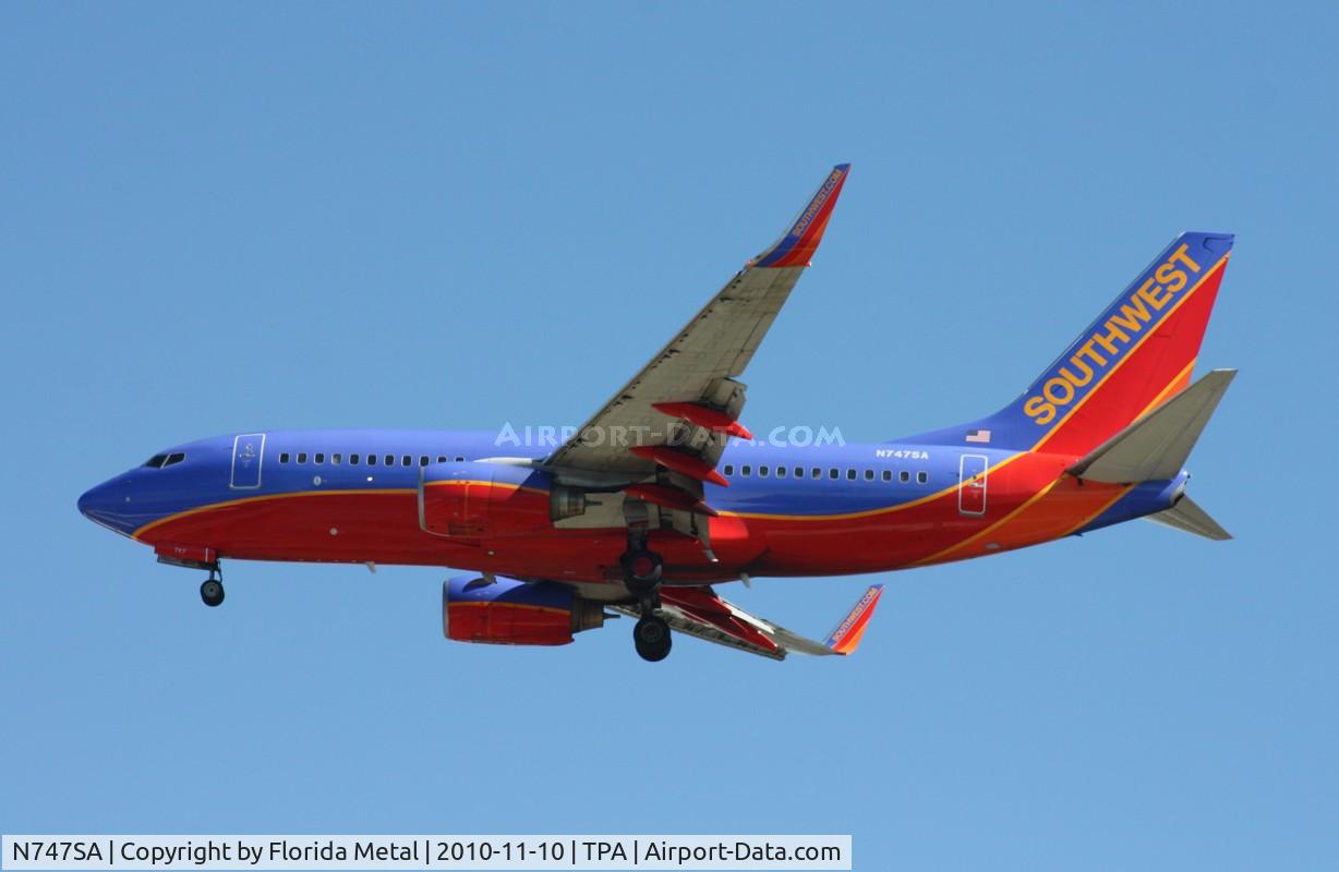 N747SA, 1999 Boeing 737-7H4 C/N 29799, Southwest 737