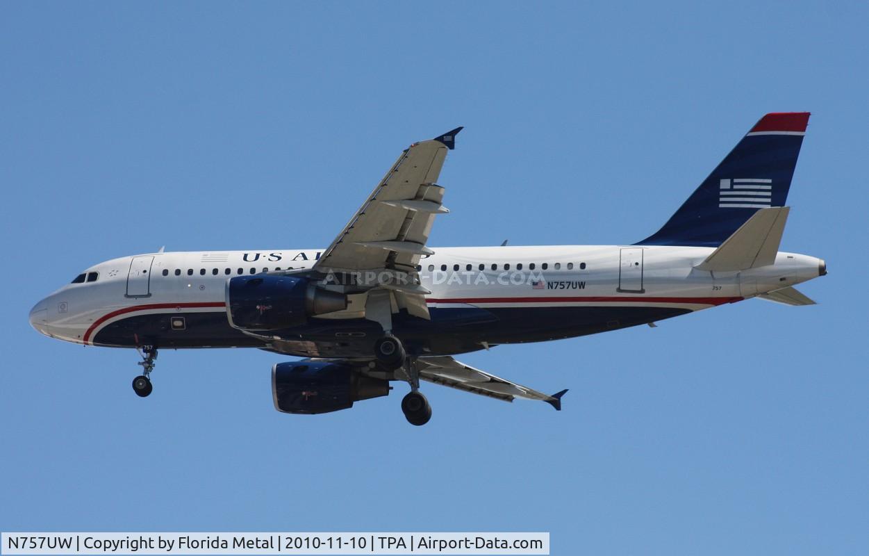 N757UW, 2000 Airbus A319-112 C/N 1342, US Airways