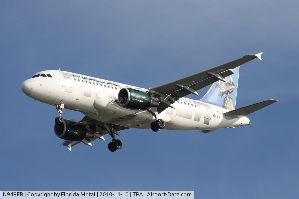 N948FR, 2006 Airbus A319-112 C/N 2836, Pete the Pelican