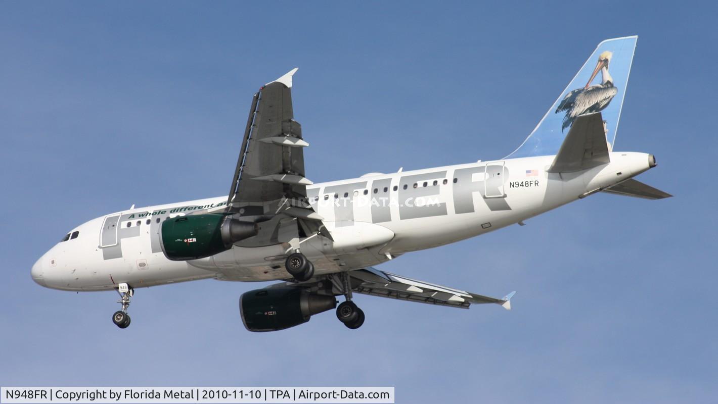 N948FR, 2006 Airbus A319-112 C/N 2836, Pete the Pelican