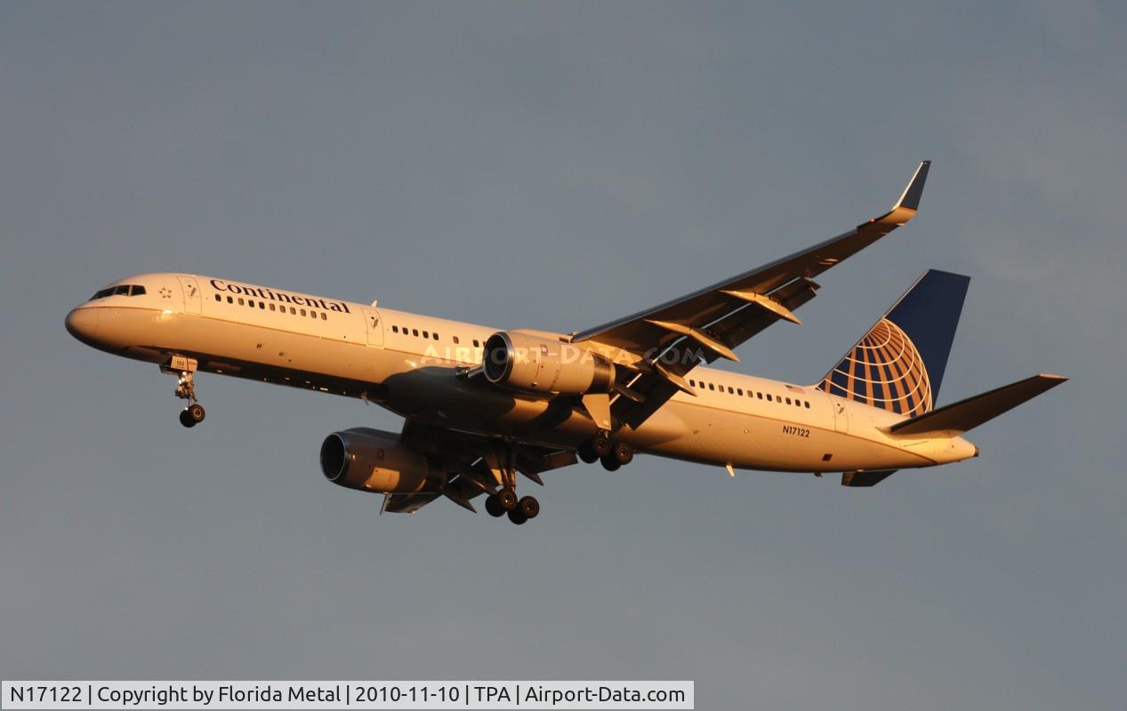 N17122, 1997 Boeing 757-224 C/N 27564, Continental 757