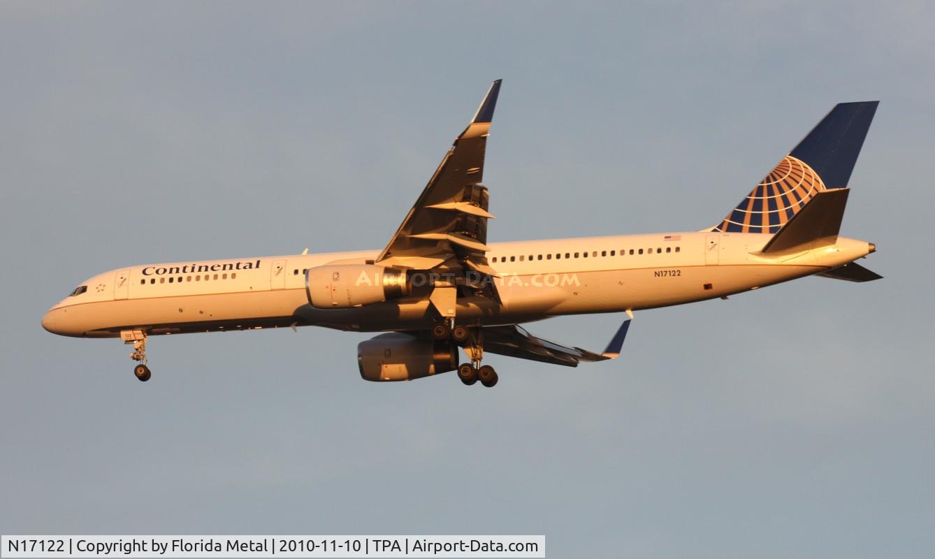 N17122, 1997 Boeing 757-224 C/N 27564, Continental