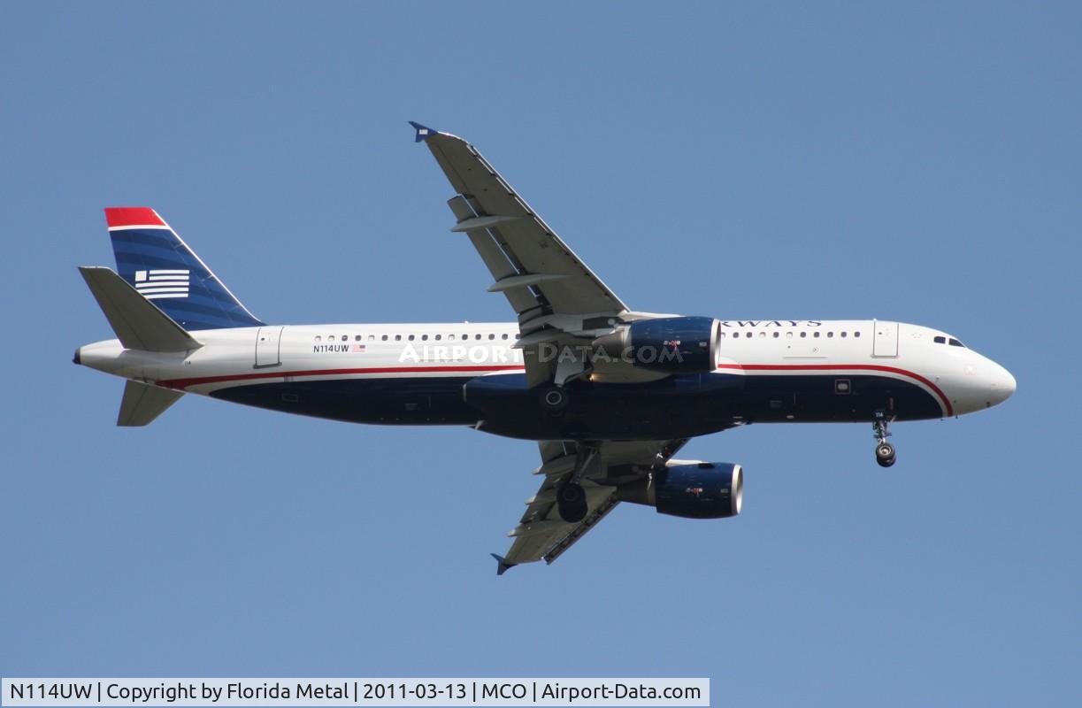 N114UW, 1999 Airbus A320-214 C/N 1148, US Airways A320