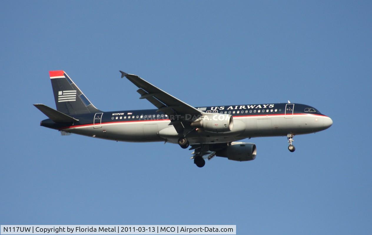 N117UW, 2000 Airbus A320-214 C/N 1224, US Airways A320