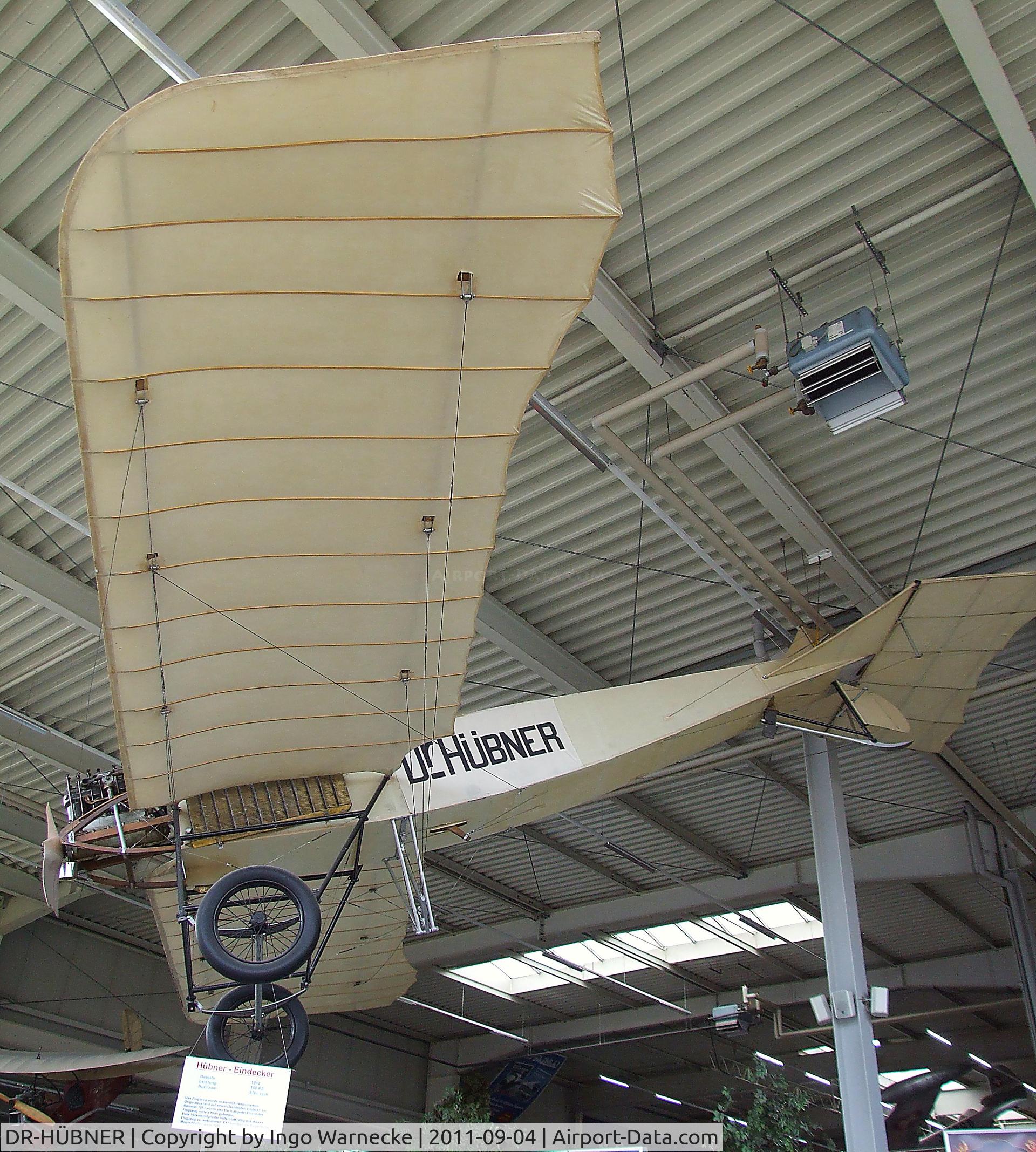 DR-HÜBNER, 1912 Hugo Hübner Eindecker IV C/N 1, Dr. Hugo Hübner Eindecker IV at the Auto & Technik Museum, Sinsheim