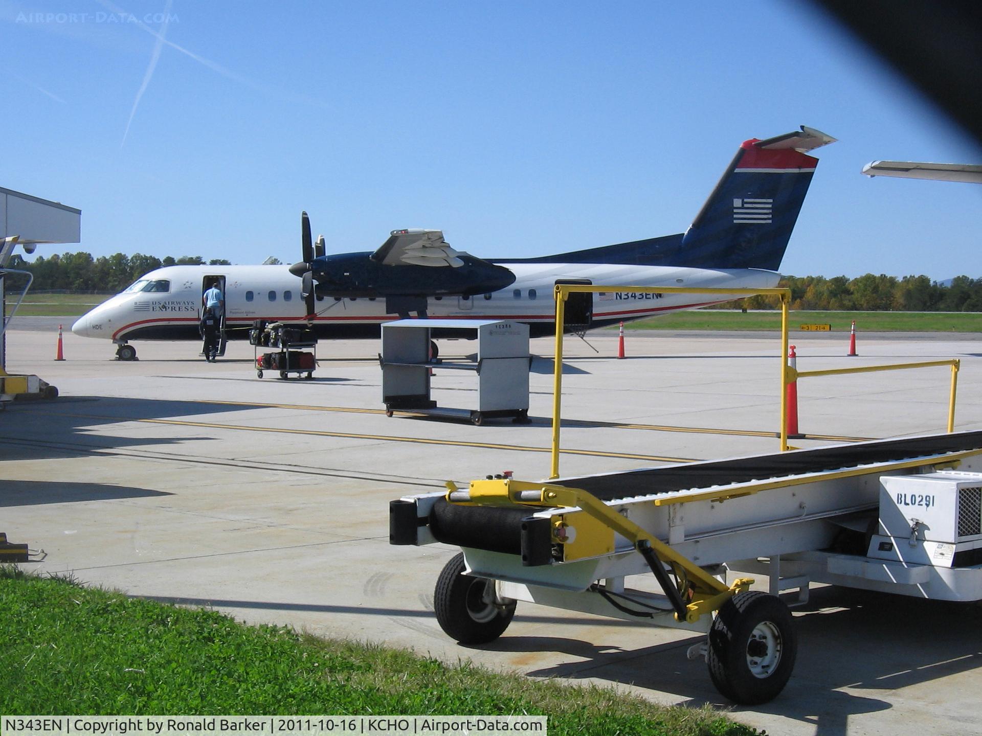 N343EN, 1992 De Havilland Canada DHC-8-311 Dash 8 C/N 340, CHO, VA